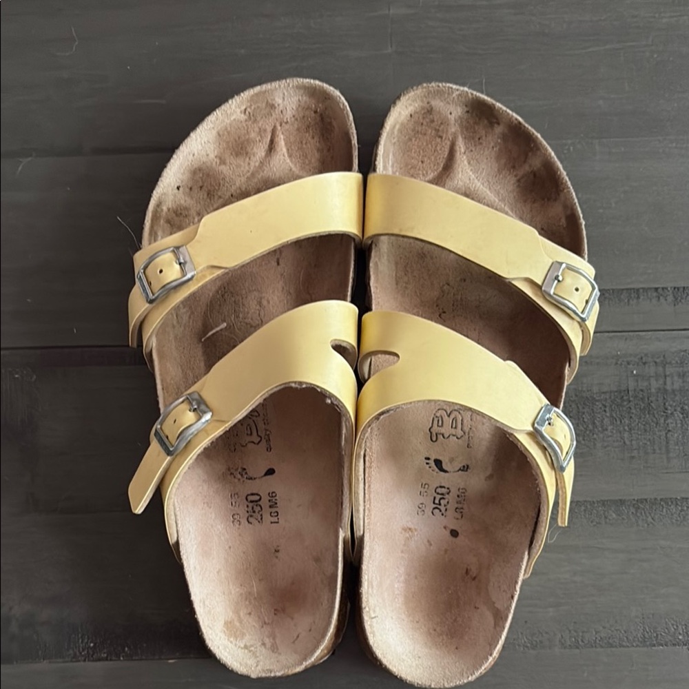 Yellow Birkenstock Sandals